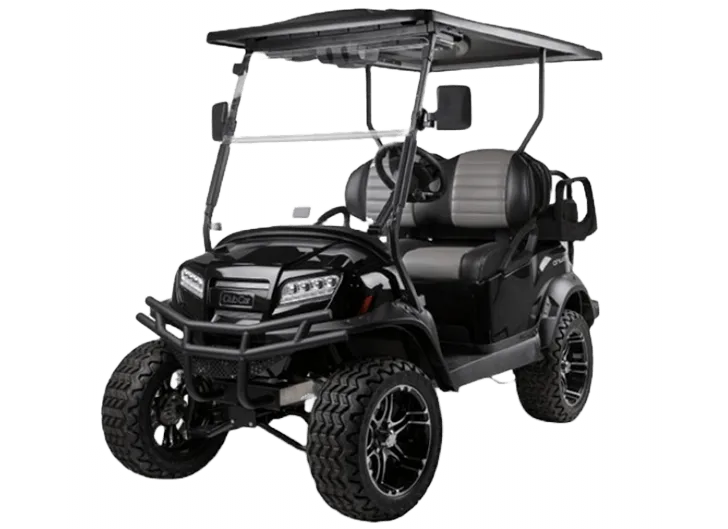 black golf cart